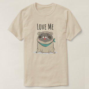 T-Shirt com Pug Cute