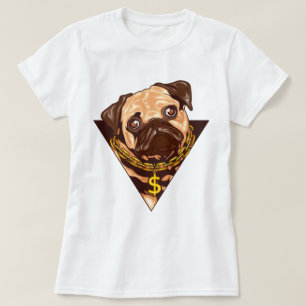 T-Shirt com Pug Cute