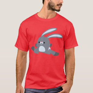 T-Shirt com Rabbit de Cartoon Corante Bonito