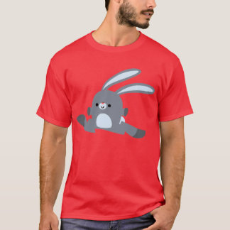 T-Shirt com Rabbit de Cartoon Corante Bonito