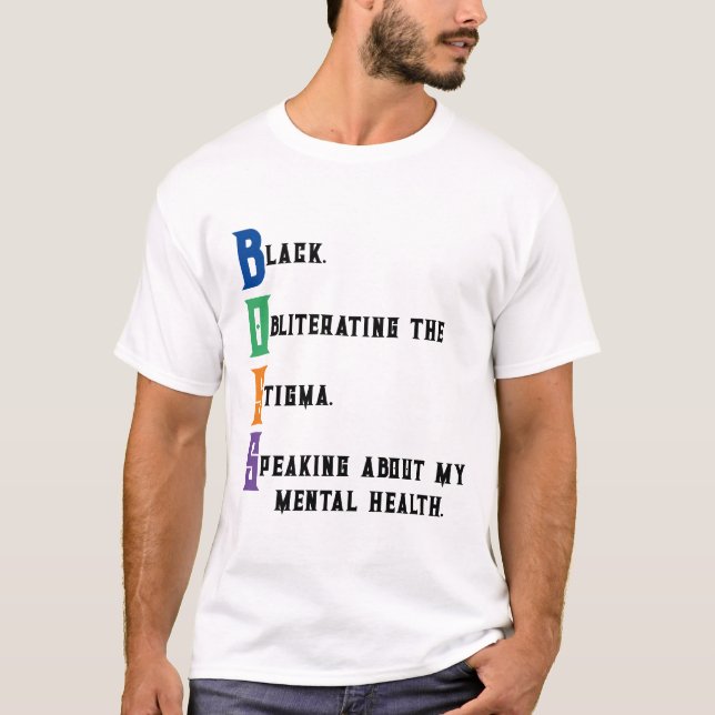 T-Shirt com Riqueza da Saúde Mental (Frente)