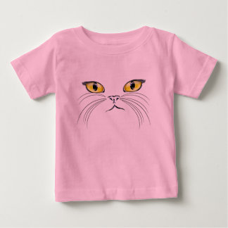 T-Shirt com rosto de gato