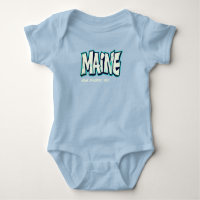 T-Shirt com roupa de bebê roupa do estado do Maine