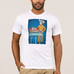 t-shirt com sinal de néon do Texan grande