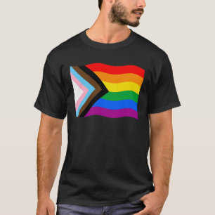 T-Shirt com Sinalizador de orgulho de progresso on