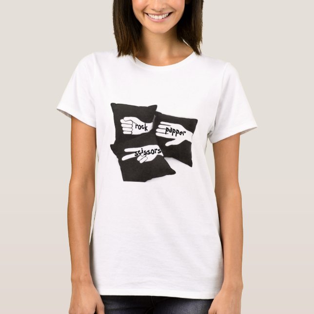 T-Shirt com tesoura de papel (Frente)