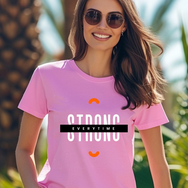 T-Shirt com Tipografia Branca e Preta (Criador carregado)