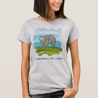 T-Shirt com uma ilustração de elefante bebê.