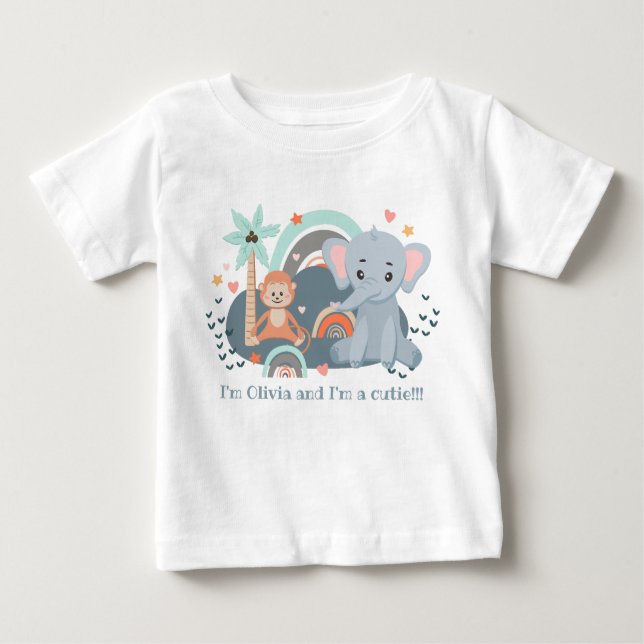 T-shirt com uma ilustração fofinha (Frente)
