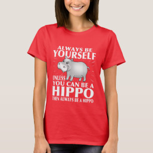 T-Shirt com uma palavra de hippo engraçada