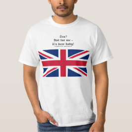 T-Shirt com Union Jack (UK) Tea? Não para mim....