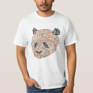 T-Shirt com Urso de Panda Colorido