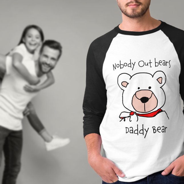 T-Shirt com Urso Pai Bonito (Criador carregado)