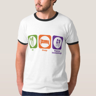 T-shirt Coma a imunologia da prática do sono
