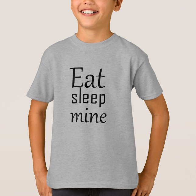 T-shirt Coma a mina de sono (Frente)