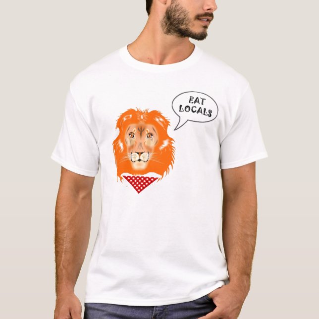 T-shirt Coma desenhos animados engraçados do humor da (Frente)