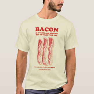 T-shirt Coma diferente: Coma o bacon