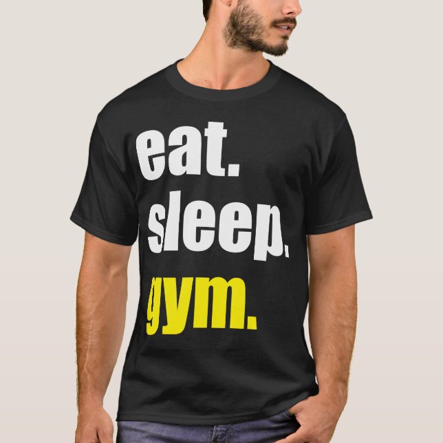 T-shirt Coma, Dorme, Gym (Frente)