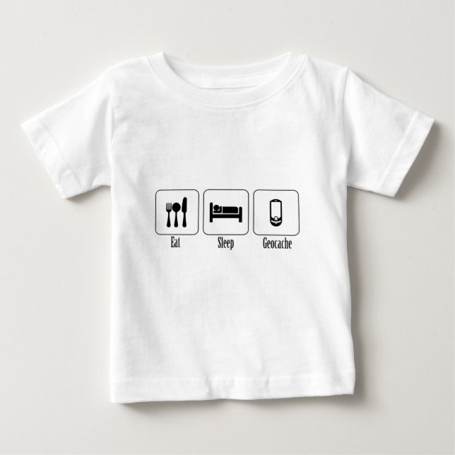 T-shirt Coma, durma, Geocache (Frente)