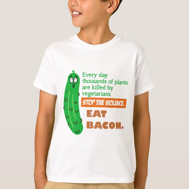 T-shirt Coma o bacon (Frente)