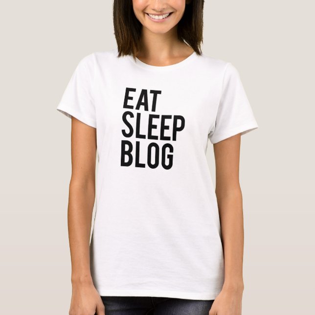 T-shirt Coma o blogue do sono (Frente)