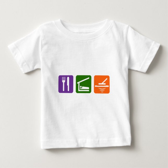 T-shirt Coma o detector de metais do sono (Frente)