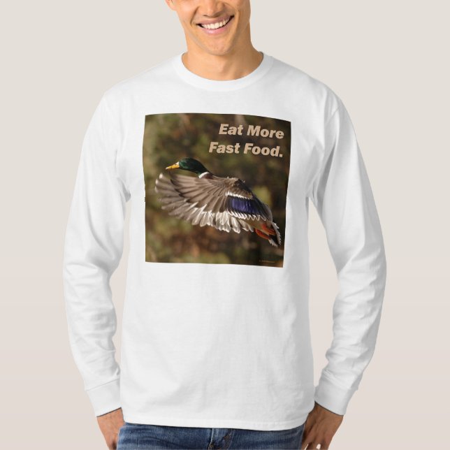 T-shirt Coma o fast food (Frente)