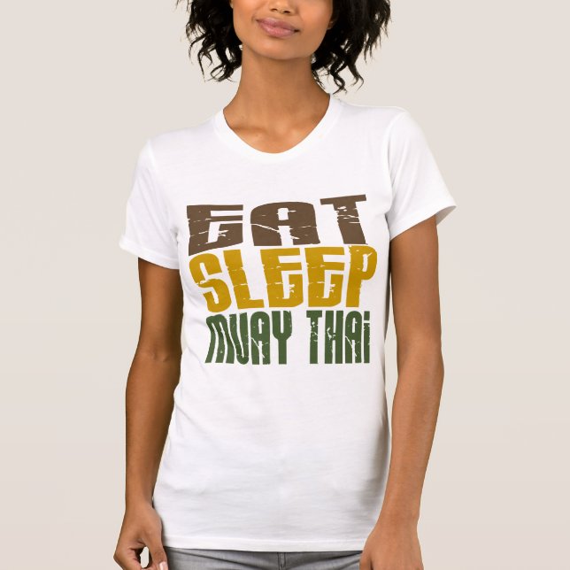 T-shirt Coma o sono Muay 1 tailandês (Frente)