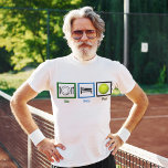 T-shirt Coma o Tênis de Reprodução de Repouso<br><div class="desc">Tênis é minha obsessão e minha vida.</div>