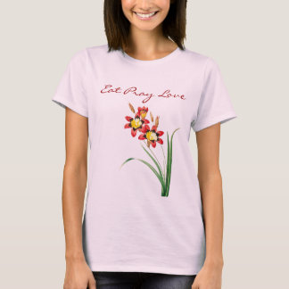 T-shirt Coma Pray o amor
