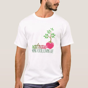 T-shirt Coma vida Loving da comida crua, viva