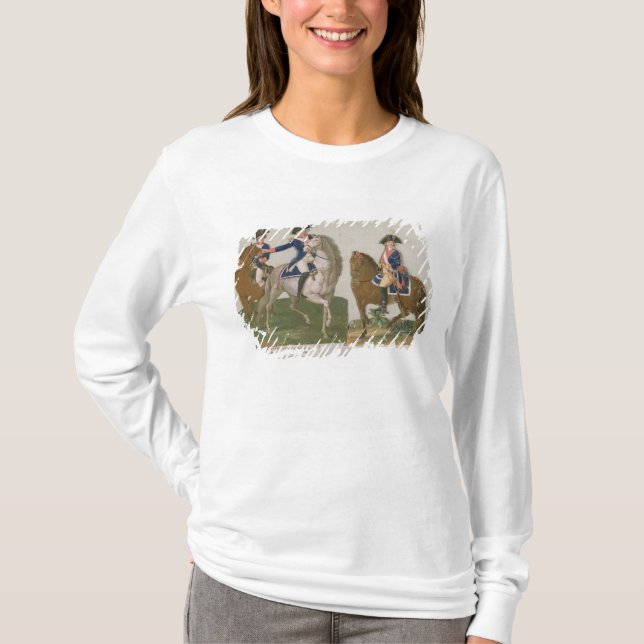 T-shirt Comandante do exército e um oficial (Frente)