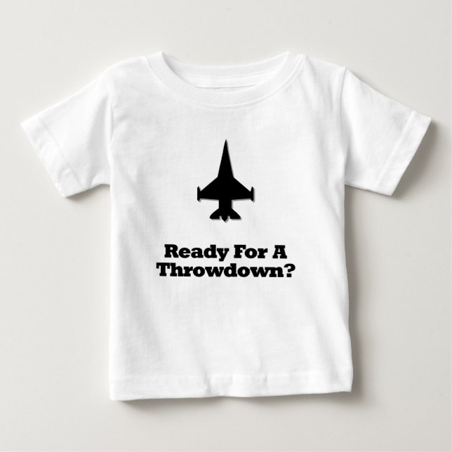 T-shirt Combater O Jato Pronto Para Um Thdown (Frente)