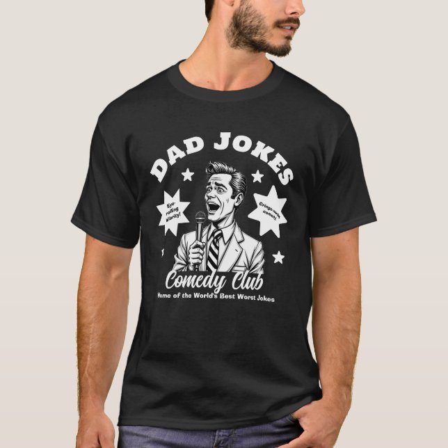 T-Shirt Comediante do Clube de Comédia do Pai Piad (Frente)