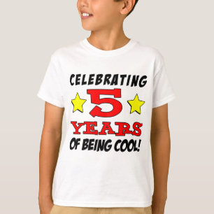 T-shirt Comemorando 5 anos de ser legal
