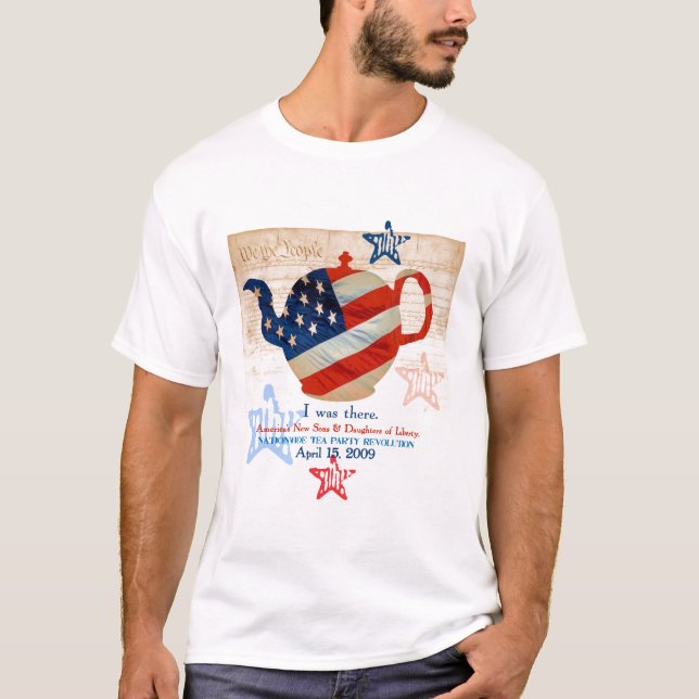 T-shirt comemorativo de TeaParty (Frente)
