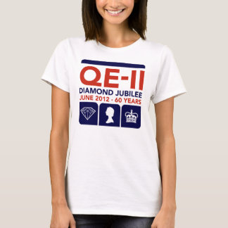 T-shirt comemorativo do jubileu de diamante