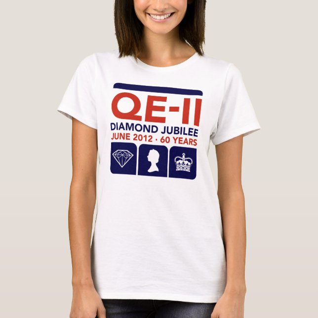 T-shirt comemorativo do jubileu de diamante (Frente)