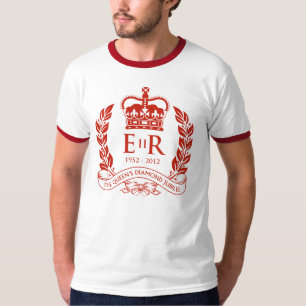 T-shirt comemorativo do jubileu de diamante