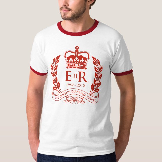 T-shirt comemorativo do jubileu de diamante (Frente)