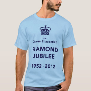 T-shirt comemorativo do jubileu de diamante