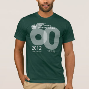 T-shirt comemorativo do jubileu de diamante