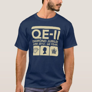 T-shirt comemorativo do jubileu de diamante