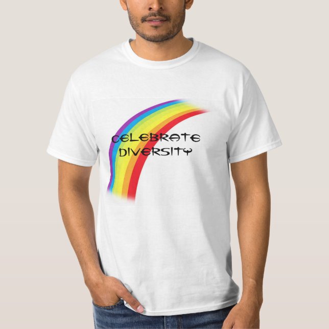 T-shirt Comemore a diversidade (Frente)