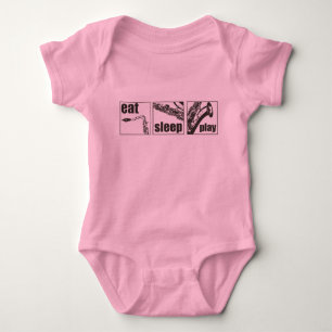 T-shirt Comer Sleep Play Sax