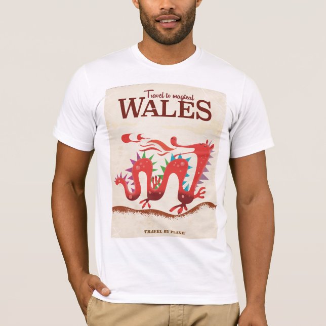 T-shirt Comercial de viagem da Maggie Wales Red Dragon (Frente)