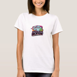 T-shirt Comeu minhas férias!  Versão menor