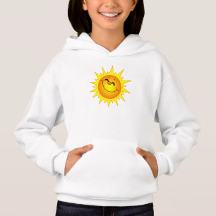 T-shirt ComfortBlend® Hoodie/Sunshine para meninas