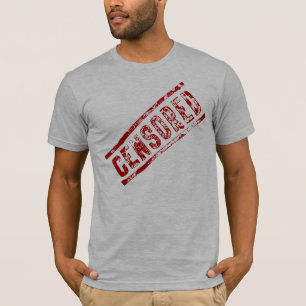T-shirt cómico censurado