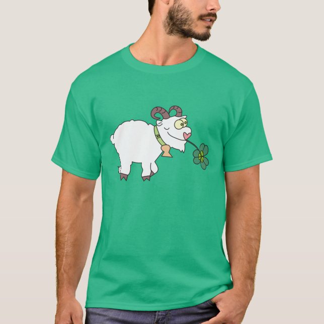 T-shirt cómicos do dia da cabra St.Patricks dos (Frente)